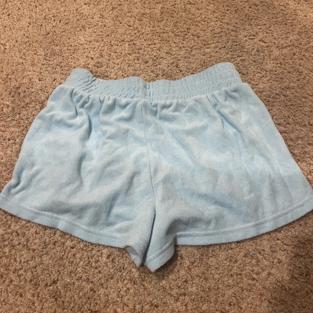 Blue beach shorts